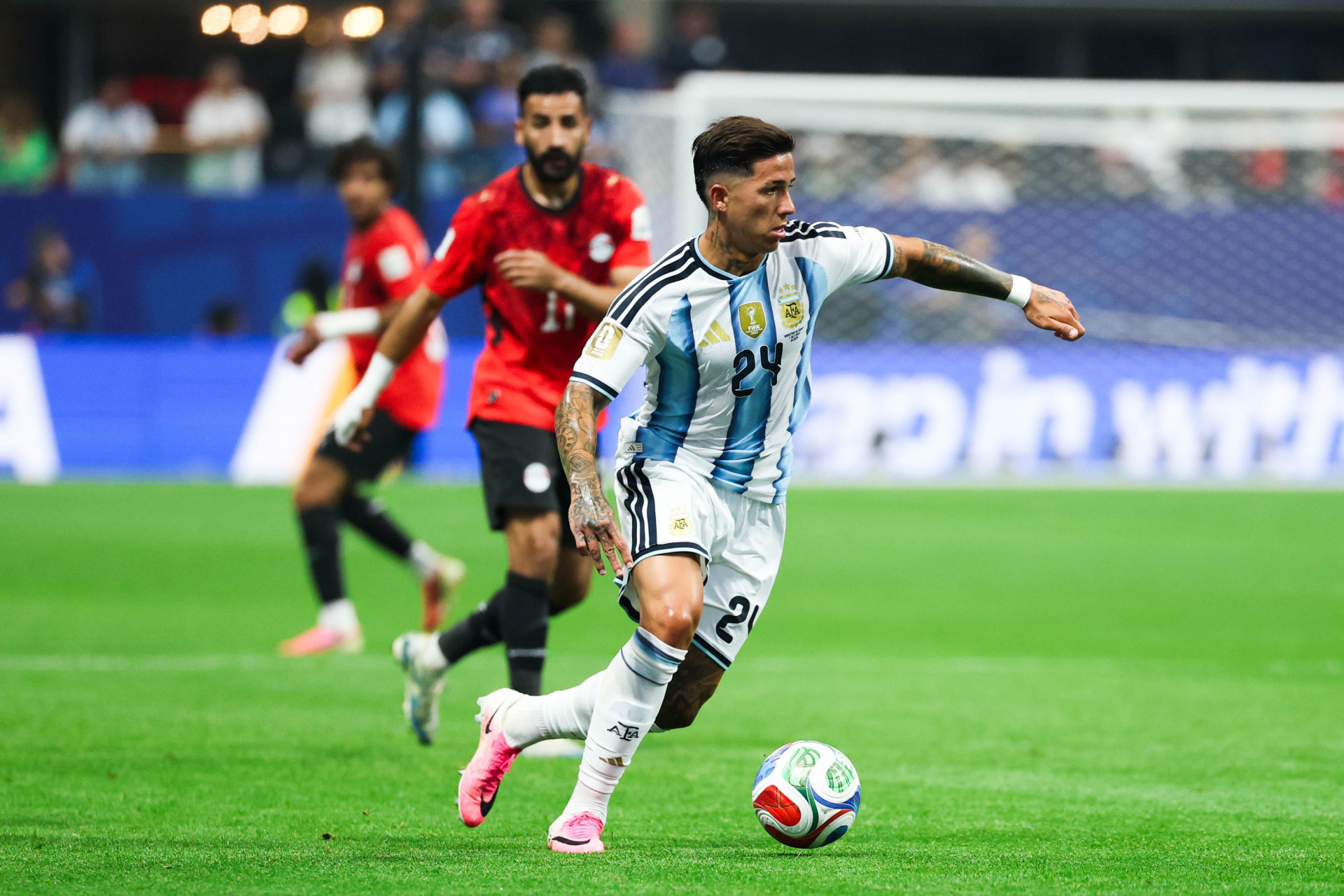 Argentina e Egito se enfrentaram pelas oitavas de final da Copa do Mundo - William Volcov/Parceiro/Agência O Dia