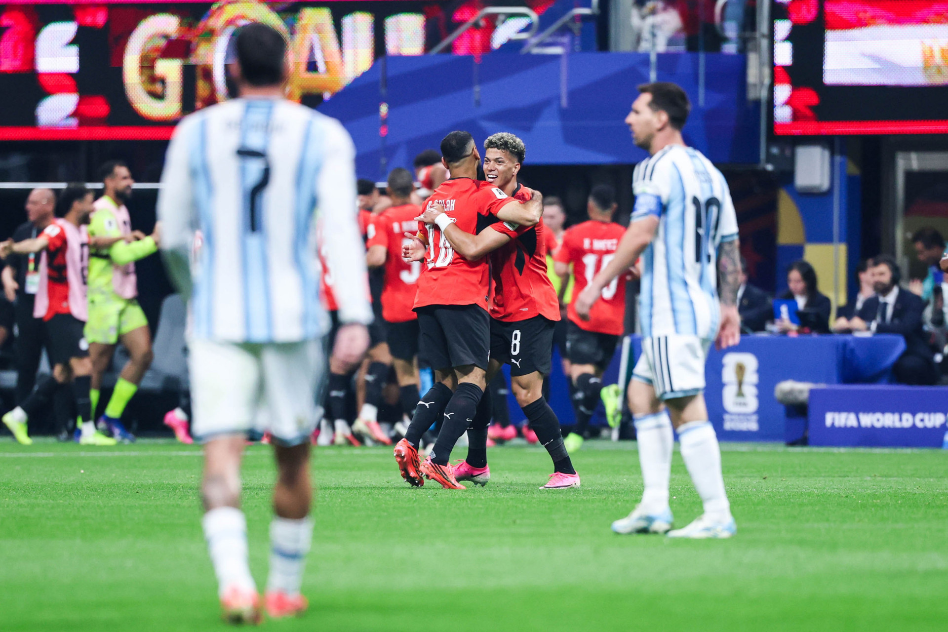 Egito chegou a fazer 2 a 0 contra a Argentina, mas sofreu a virada no segundo tempo - William Volcov/Parceiro/Agência O Dia