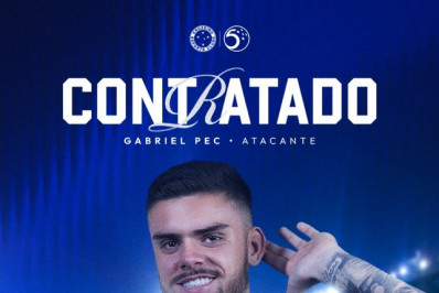 Ex-Vasco, Gabriel Pec é anunciado como reforço do Cruzeiro
