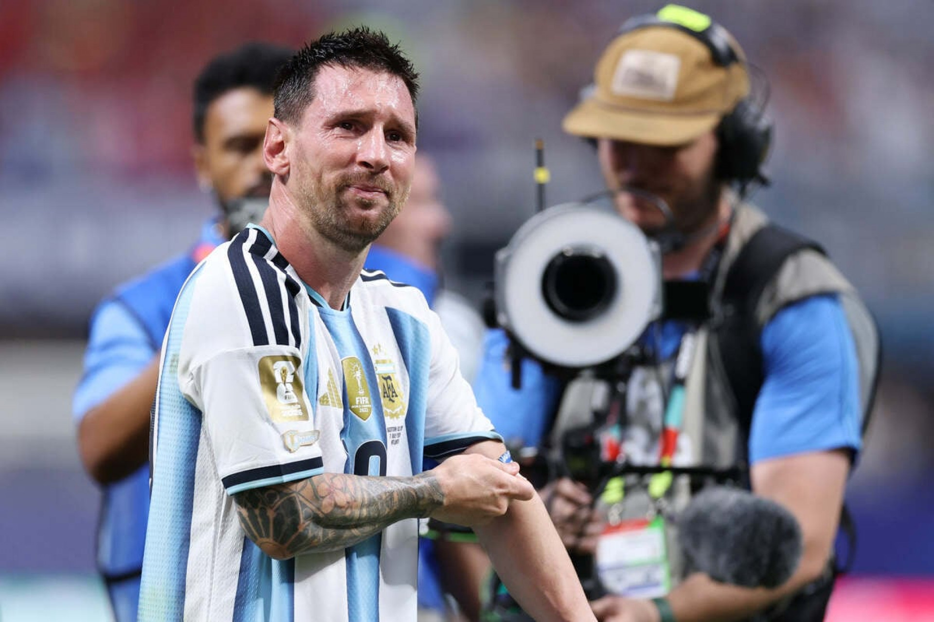 Messi se emociona com mais um jogo hist&oacute;rico pela Argentina: “Uma loucura”