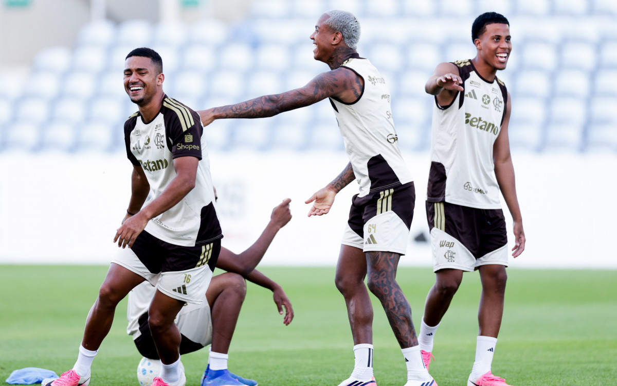 Treino do Flamengo em Algarve nesta terça-feira (7)