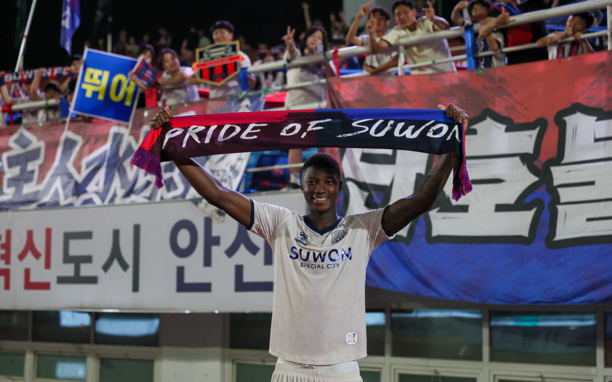 Matheus Babi chegou ao Suwon em fevereiro deste ano, vindo do Juventude