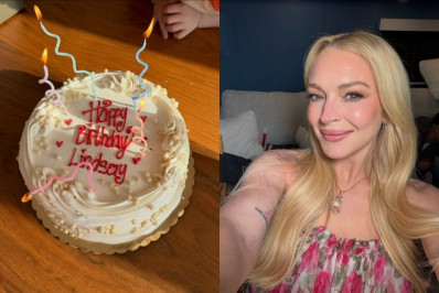 Lindsay Lohan mostra celebração de aniversário de 40 anos