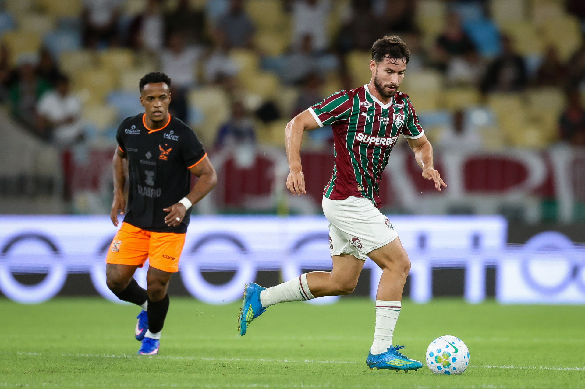 Martinelli em ação pelo Fluminense no amistoso contra o Nova Iguaçu, no Maracanã - Marcelo Gonçalves/Fluminense
