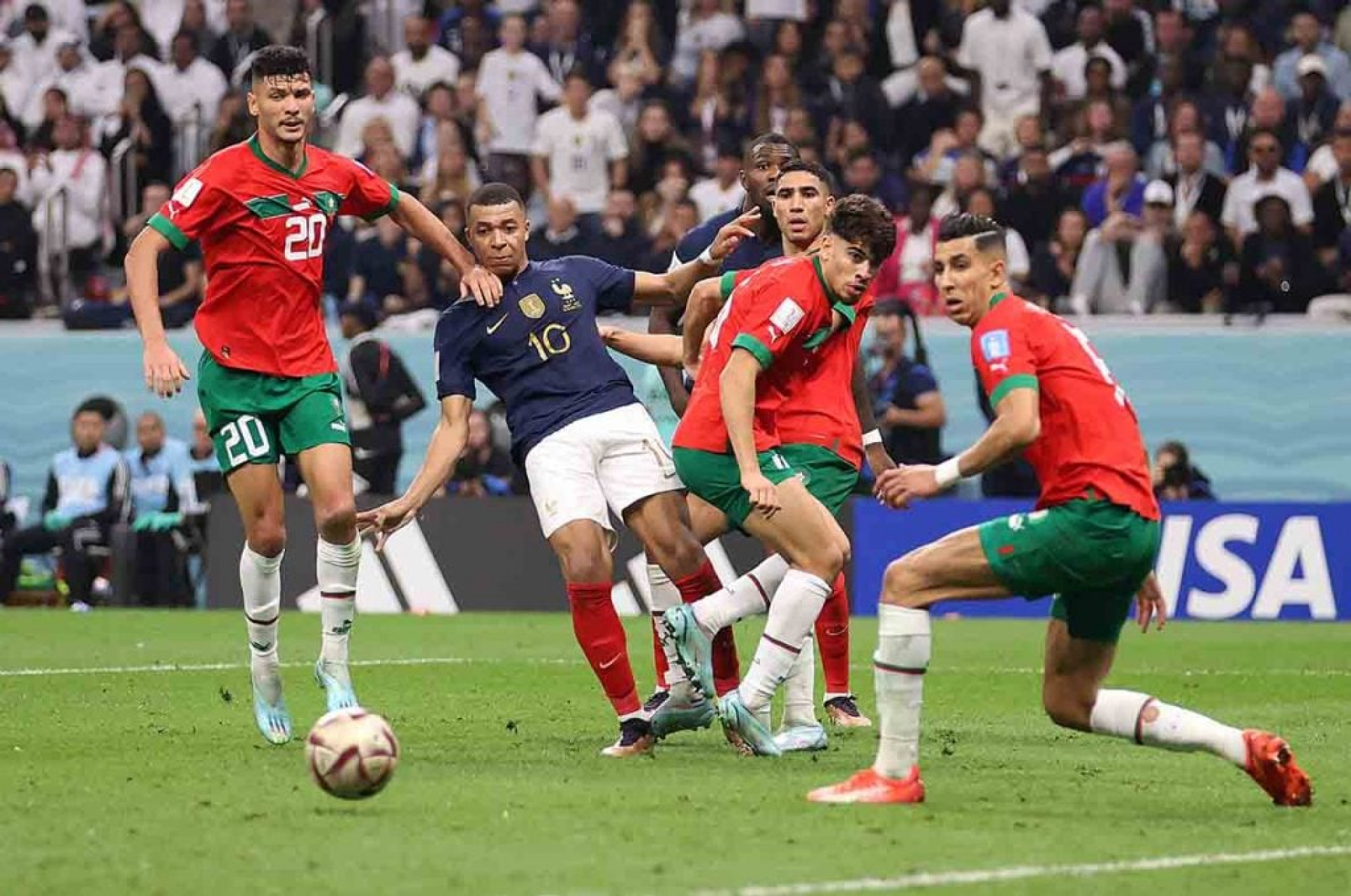 Fran&ccedil;a e Marrocos estabelecem marca in&eacute;dita da Copa neste s&eacute;culo