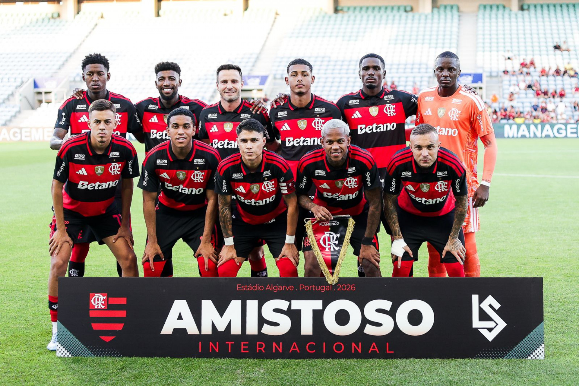 Flamengo enfrentou o Lausanne-Sport, da Suíça, em amistoso em Portugal - Gilvan de Souza / Flamengo