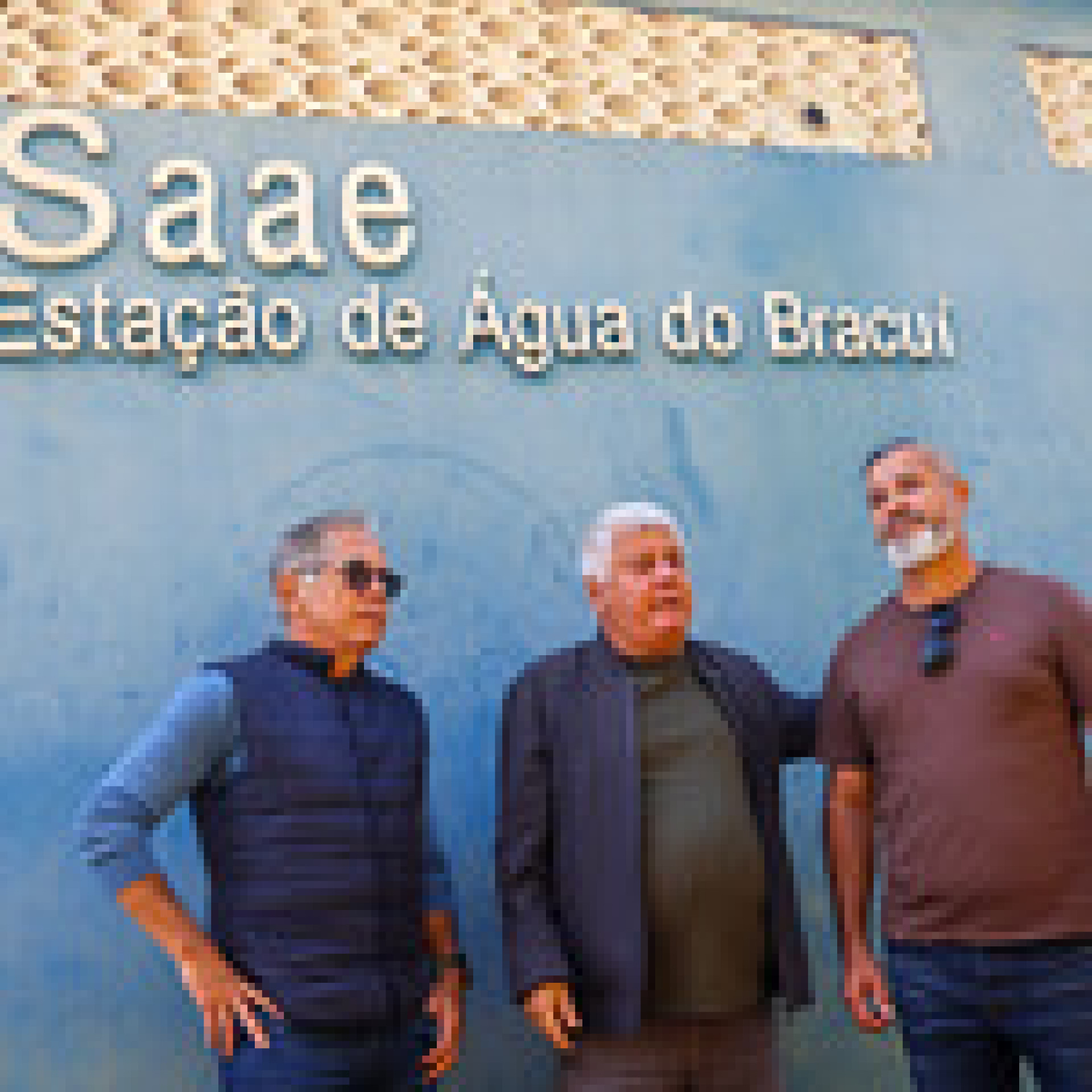 Prefeito Cláudio Ferreti (centro) Felipe Larrosa ( E) em visita ao Bracuí