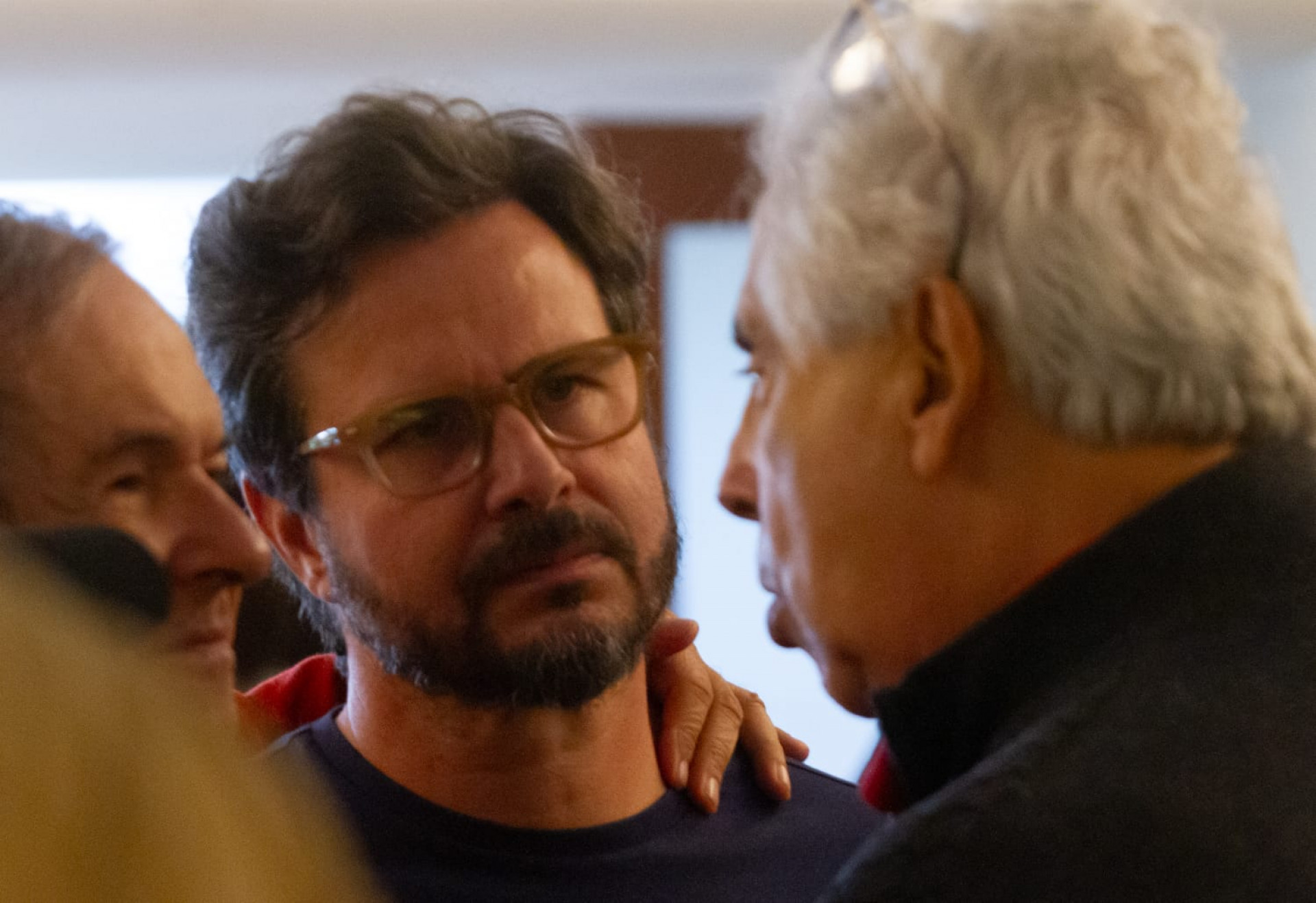 Pedro Garcia Netto prestou homenagem ao amigo Edward Boggiss - Érica Martin / Agência O Dia