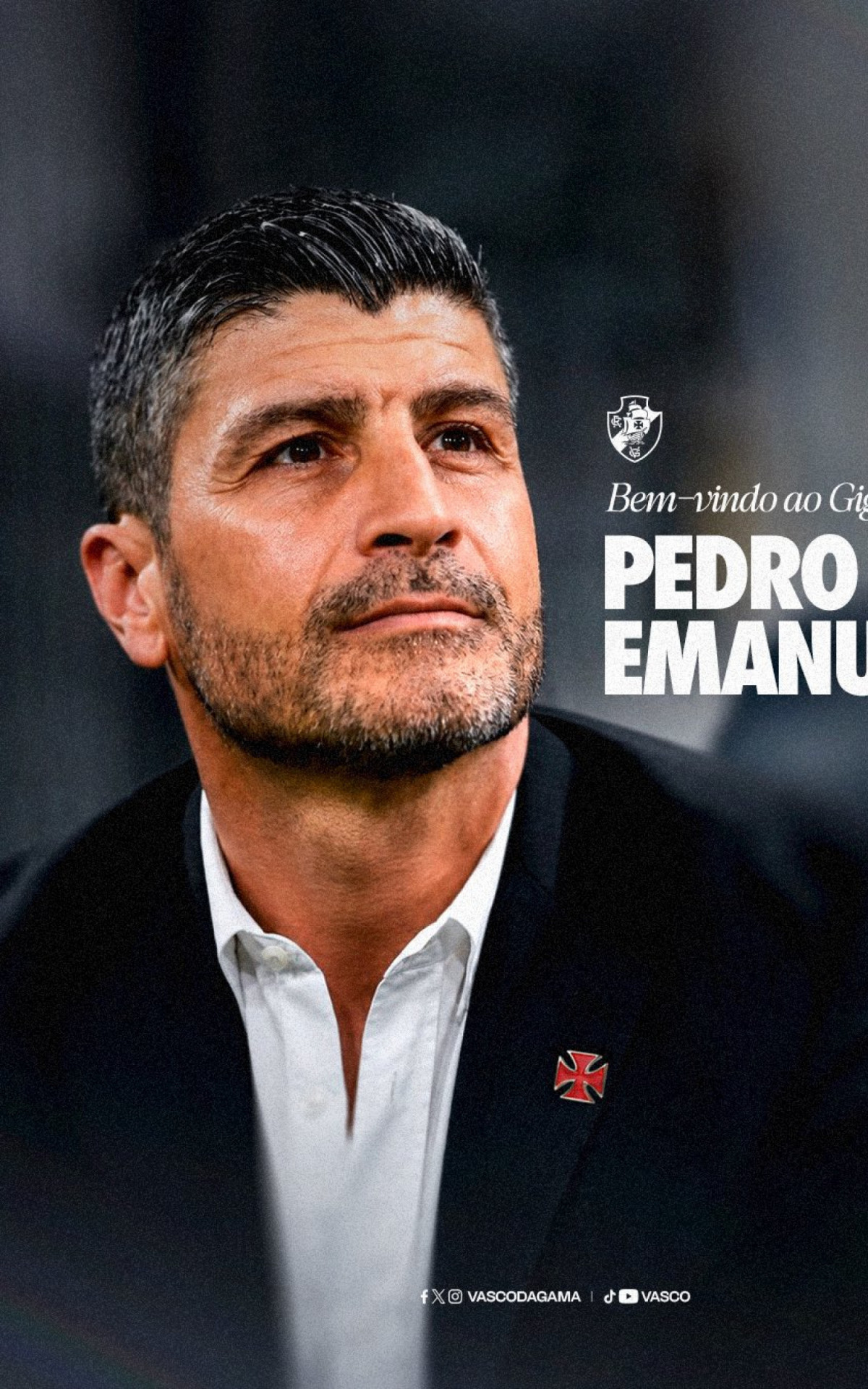 Pedro Emanuel &eacute; o novo t&eacute;cnico do Vasco - Divulga&ccedil;&atilde;o / Vasco
