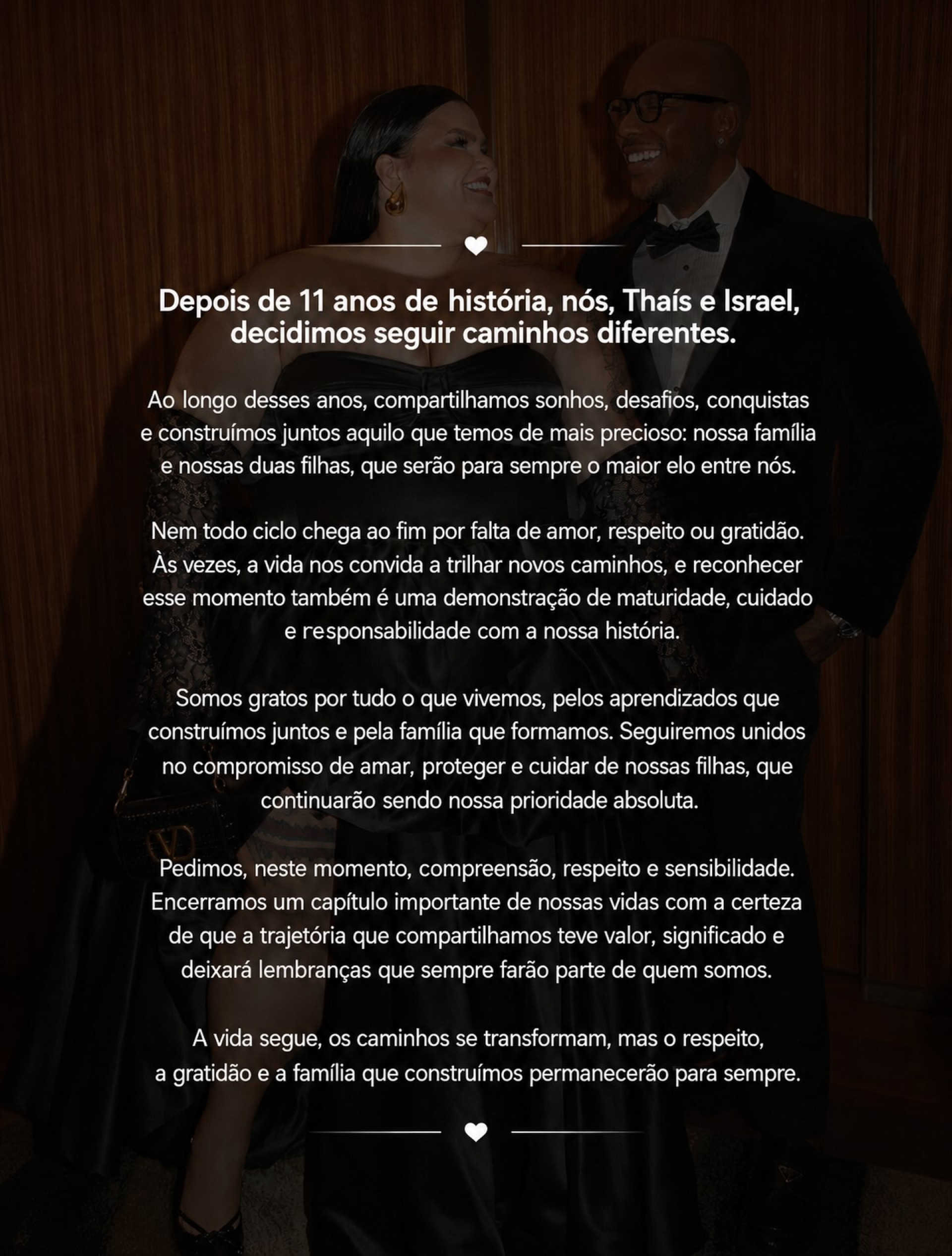 Thais Carla anunciou fim do casamento com Israel Reis  - Reprodução/Instagram 