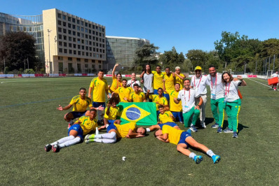 Brasil é campeão no Mundial de Futebol Unificado