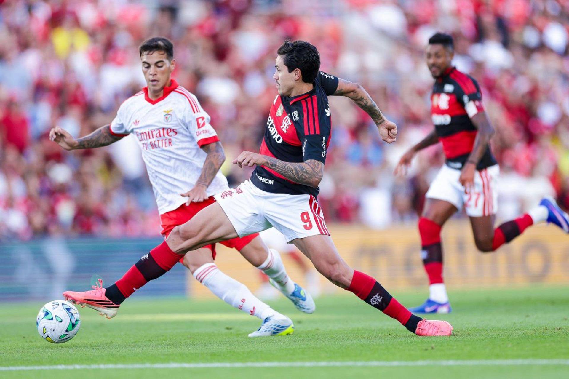 Flamengo enfrentou o Benfica em amistoso, em Portugal - Gilvan de Souza/Flamengo