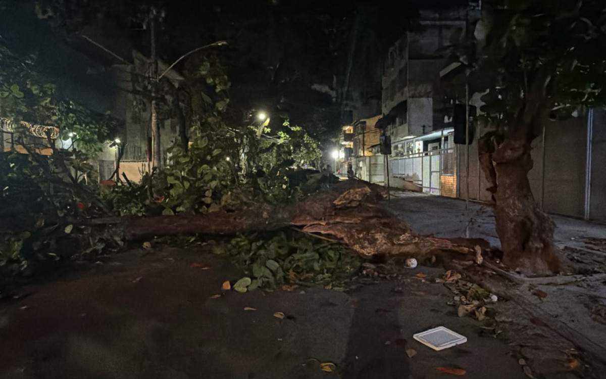 Na Tijuca, na Zona Norte, houve um outro incidente na Rua Carvalho Alvim
- Divulgação/COR