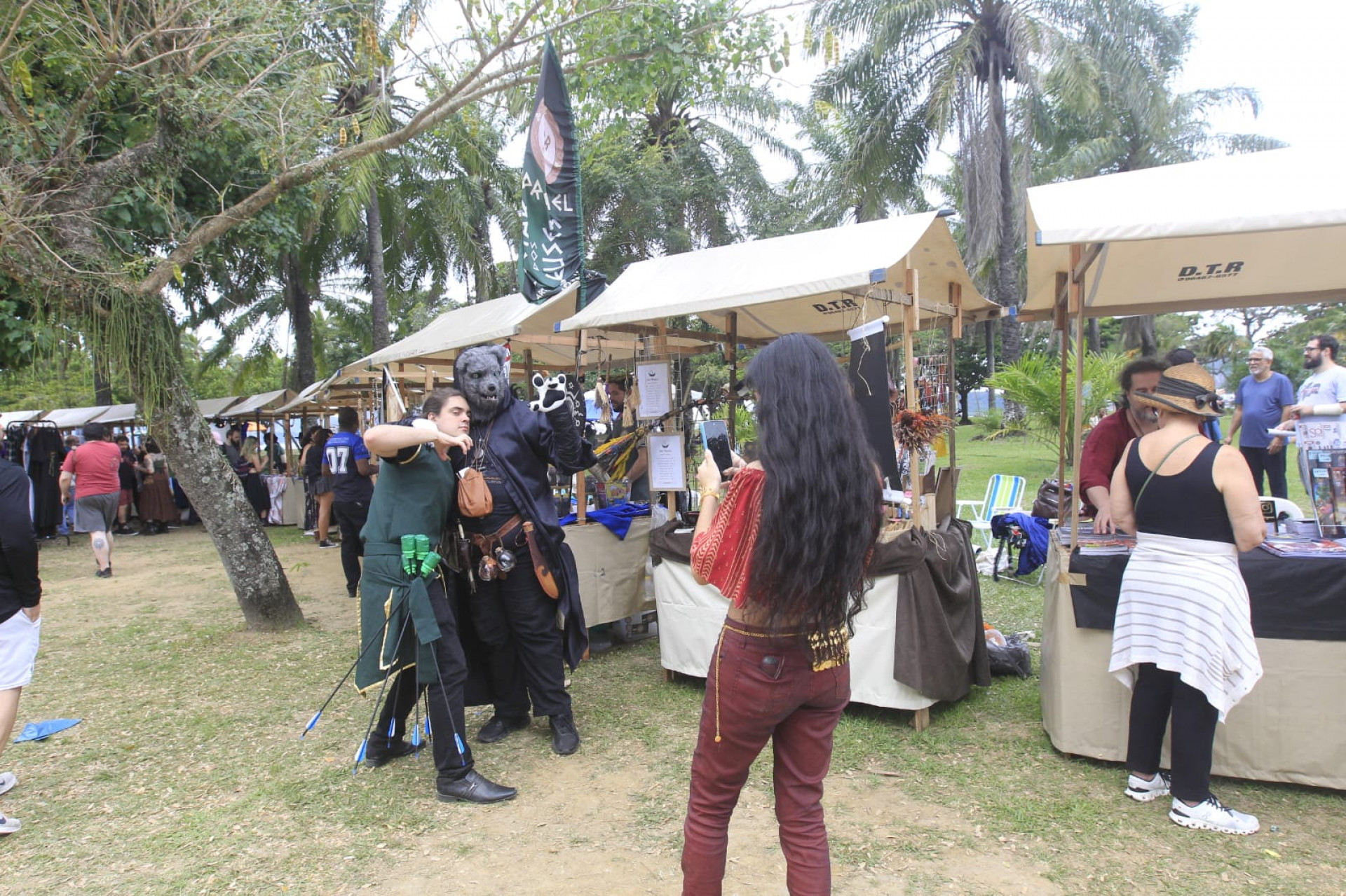 Parque do Flamengo recebeu a Feira Medieval neste fim de semana - Reginaldo Pimenta / Agência O Dia