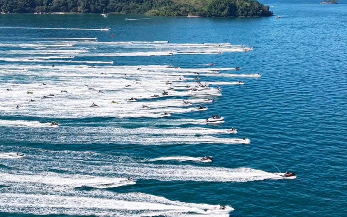 Mar de Angra, cenário belíssimo para o Yamaha Day