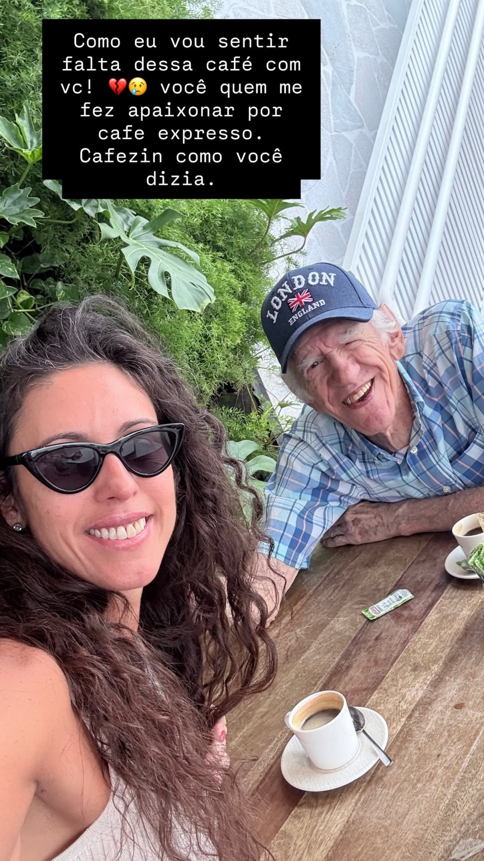 Ana Minatti e o pai, Rui Rezende - Reprodução do Instagram