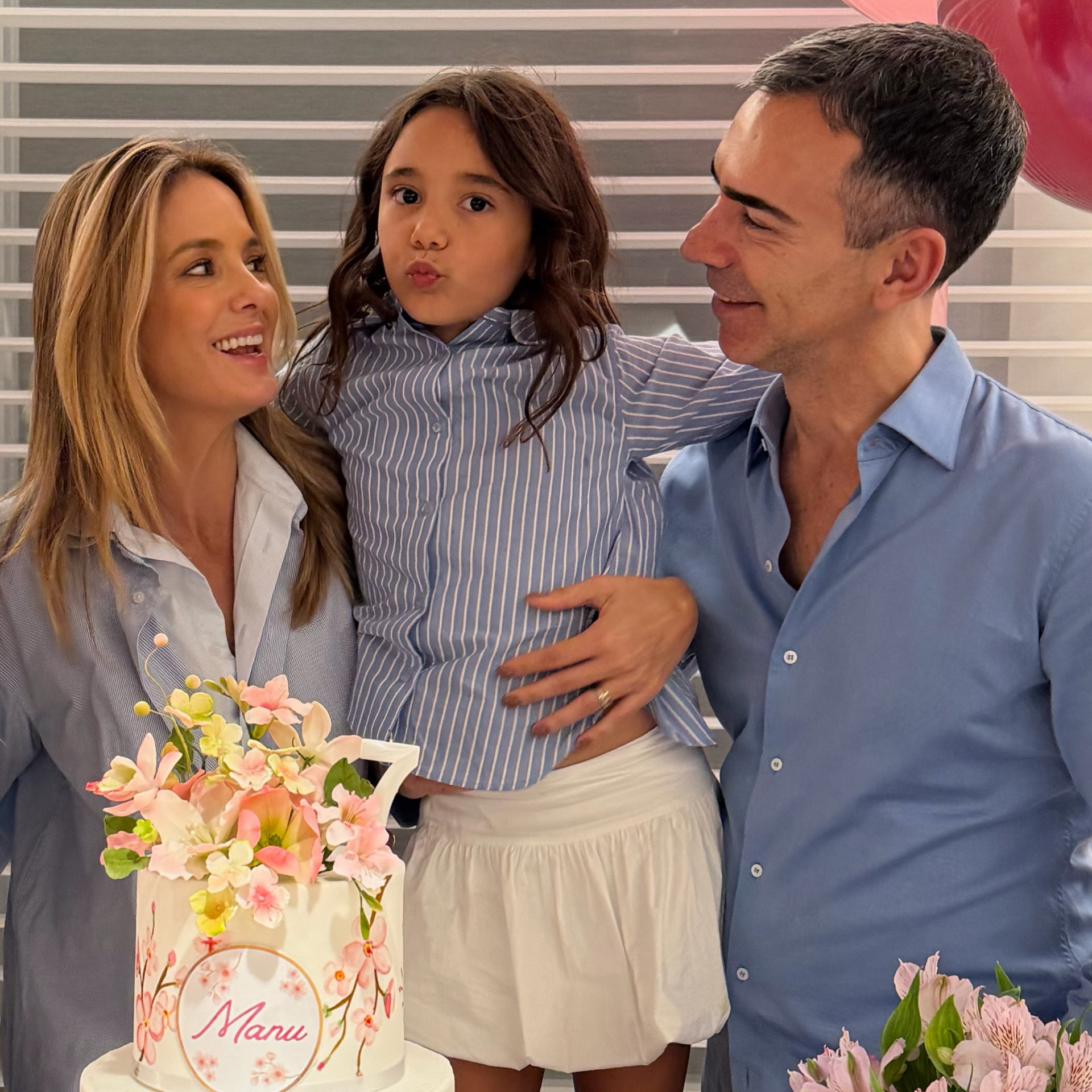 Ticiane Pinheiro e César Tralli festejaram aniversário da filha - Reprodução/Instagram