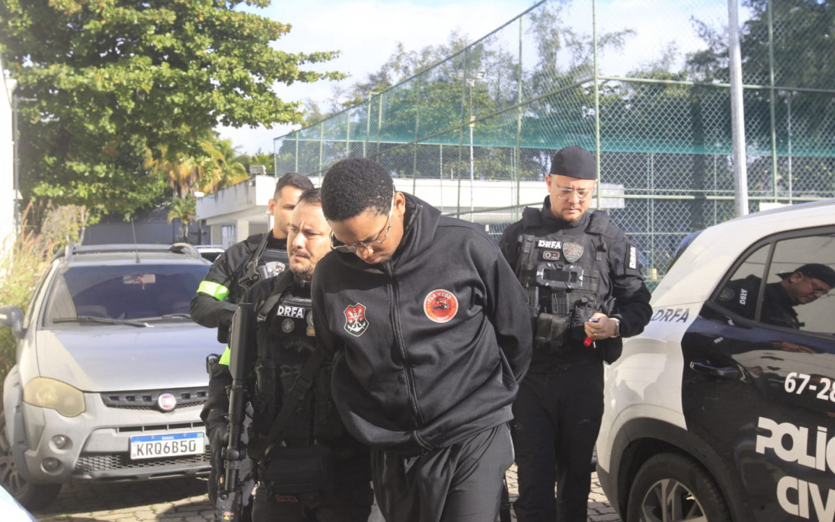 Presos na Operação Contenção foram levados à Cidade da Polícia - Reginaldo Pimenta/Agência O DIA