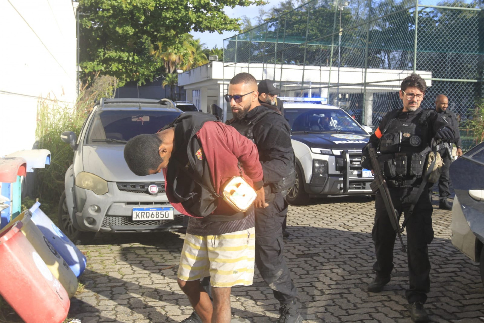 Presos na Operação Contenção foram levados à Cidade da Polícia - Reginaldo Pimenta/Agência O DIA