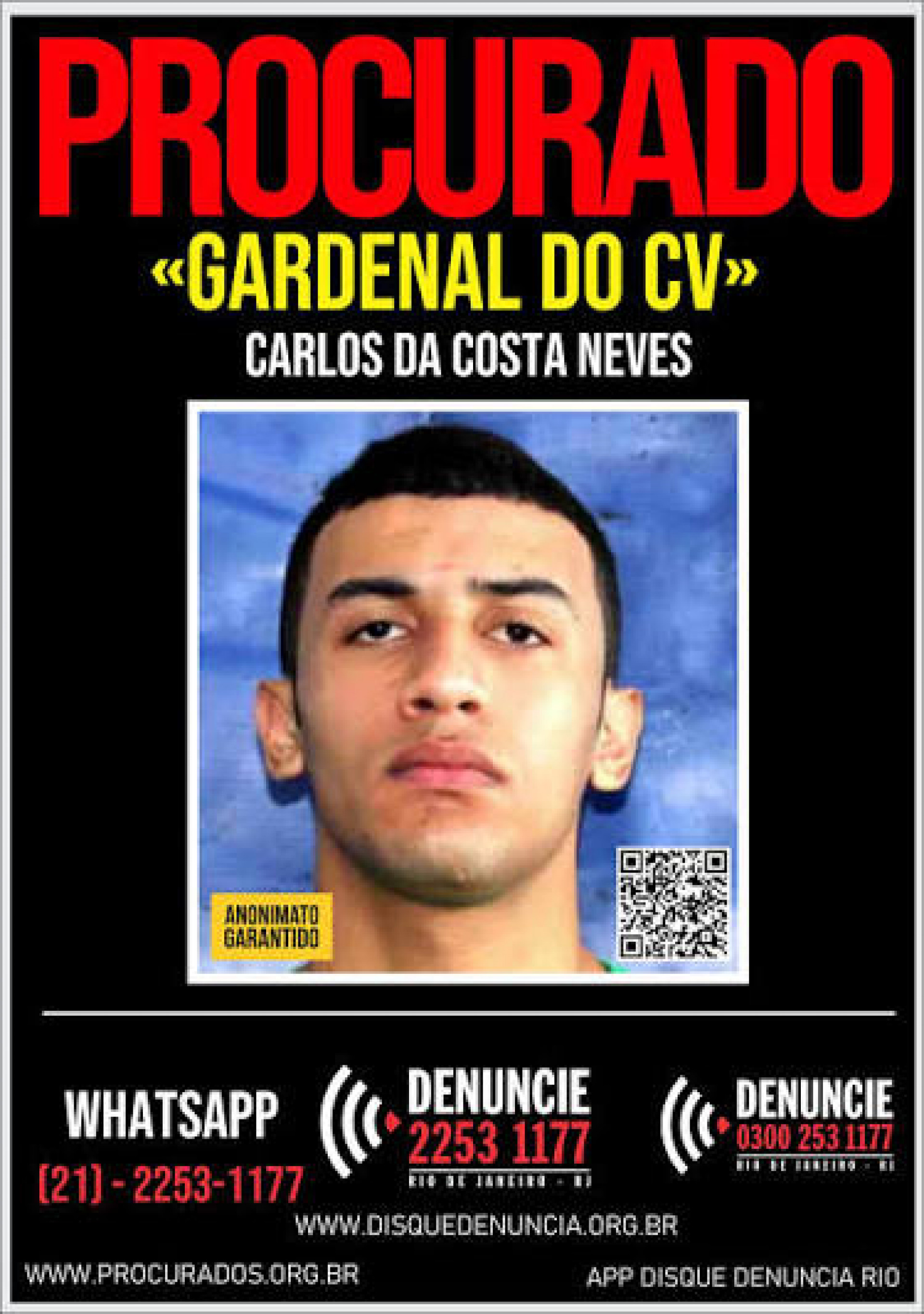 Carlos Costa Neves, o Gardenal, integra a cúpula do CV no Rio de Janeiro - Divulgação