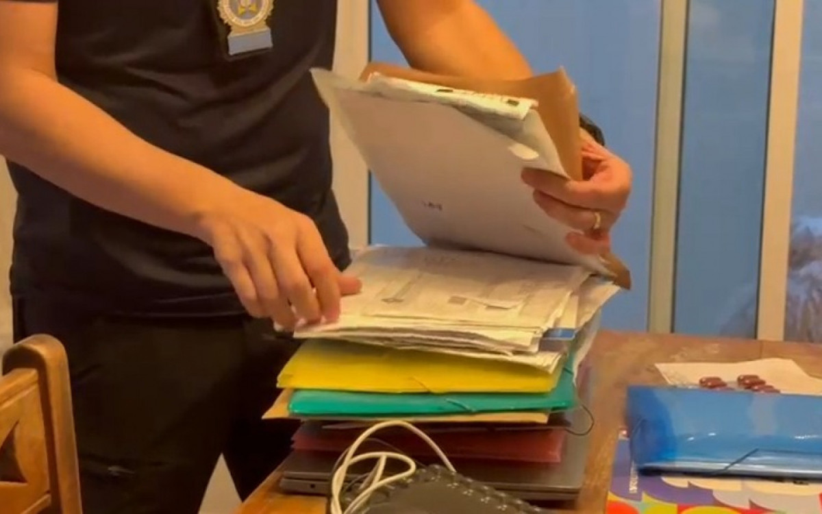 Material apreendido durante a operação