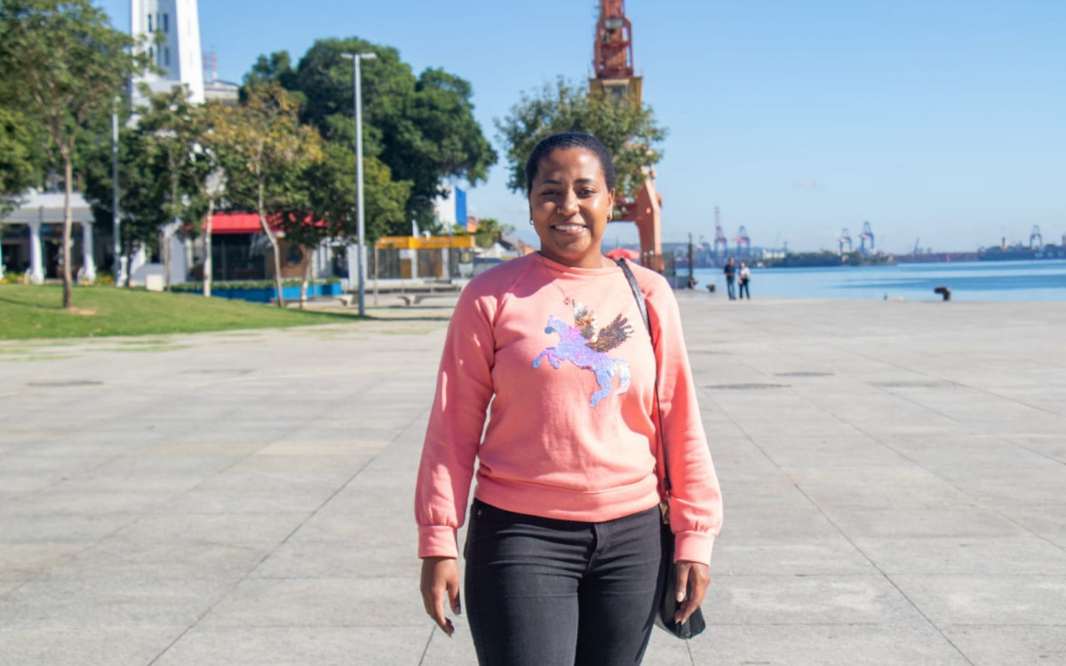 Lorena Fernandes comentou que com o frio fica difícil levantar da cama - Érica Martin/Agência O DIA