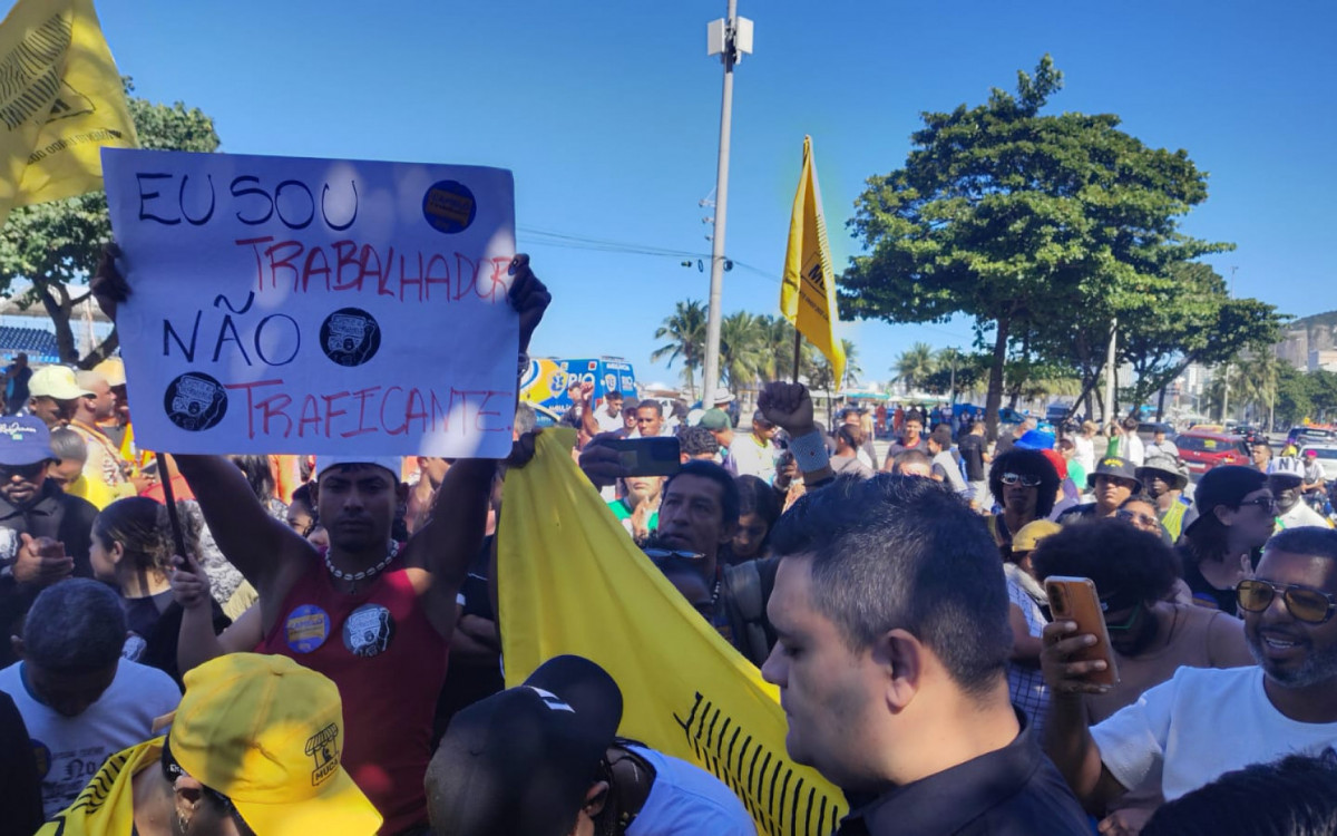 O ato aconteceu em frente ao Copacabana Palace, na Zona Sul
- Divulgação