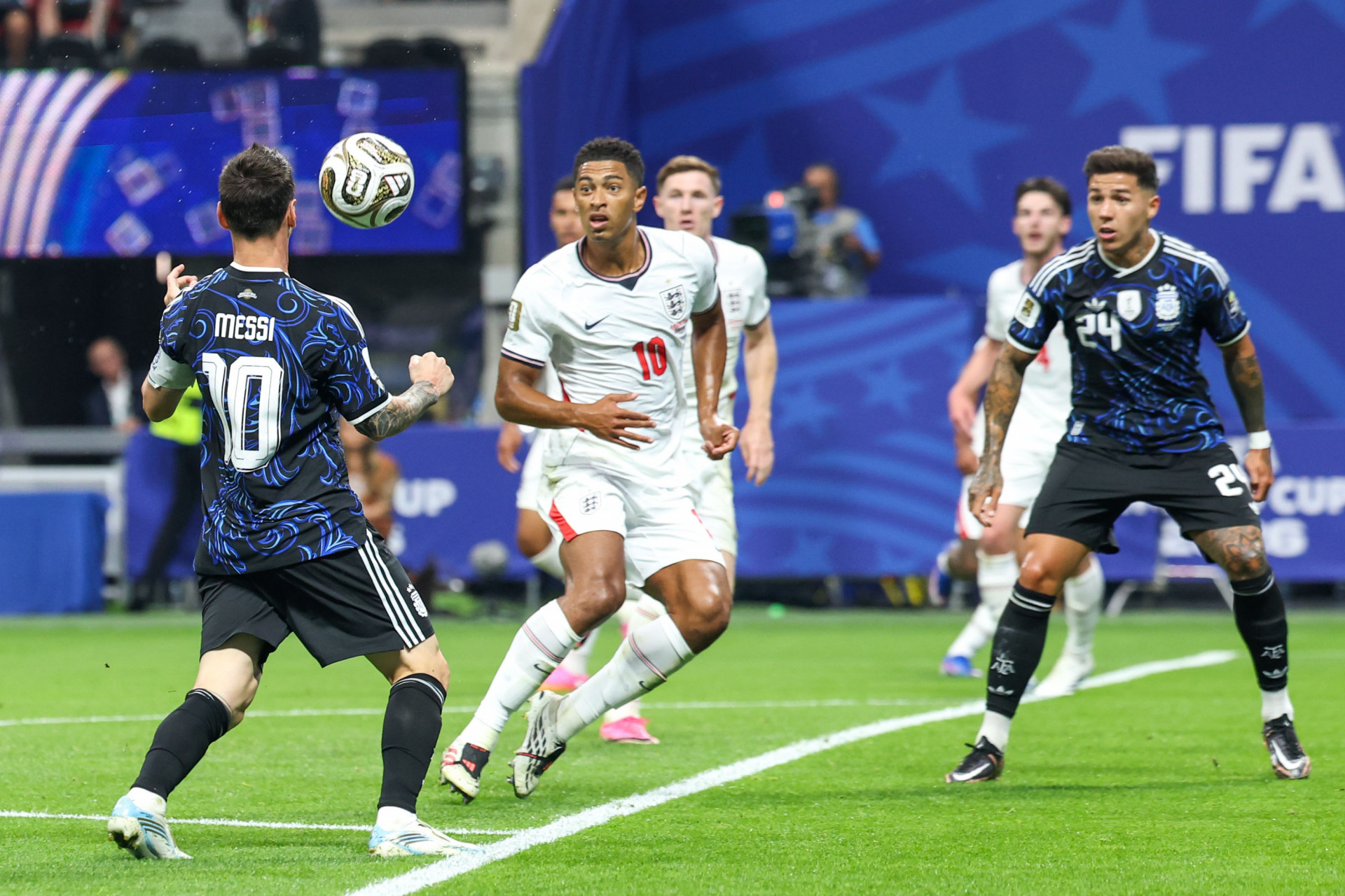 Inglaterra e Argentina se enfrentaram pela semifinal da Copa do Mundo de 2026 - Vanessa Carvalho/Parceiro/Ag&ecirc;ncia O Dia