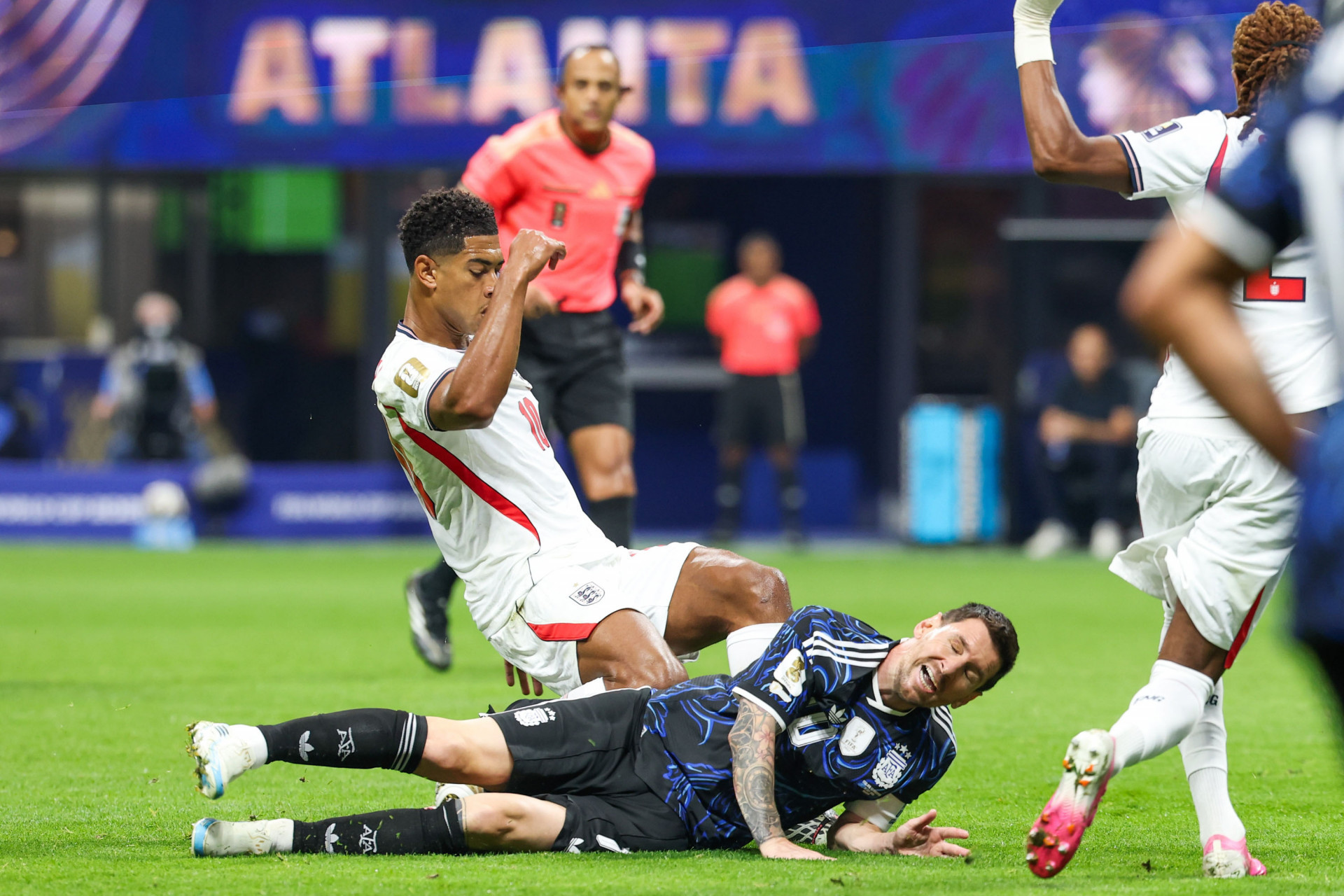 Inglaterra e Argentina se enfrentaram pela semifinal da Copa do Mundo de 2026 - Vanessa Carvalho/Parceiro/Ag&ecirc;ncia O Dia