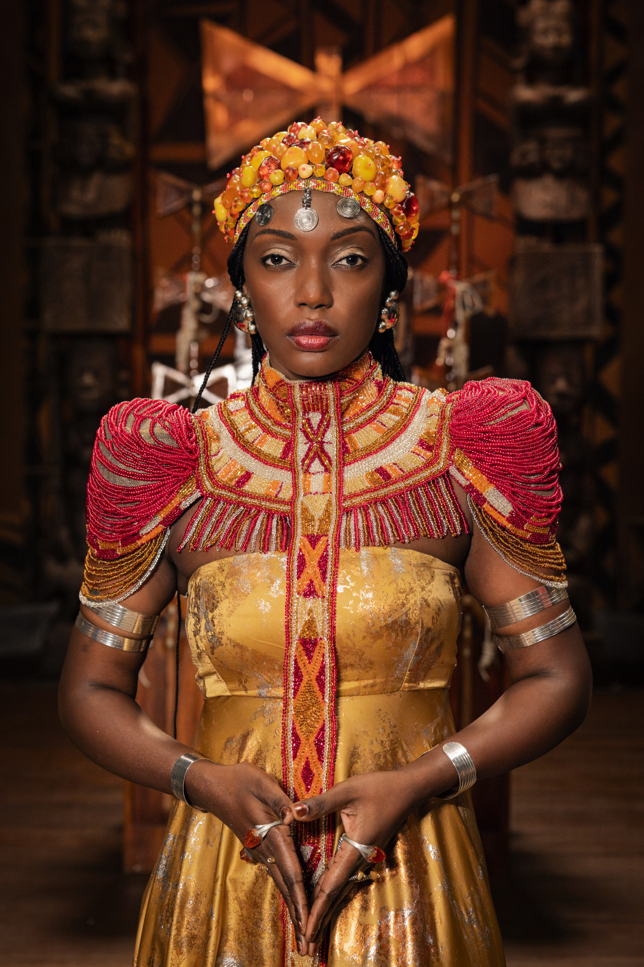 Binta Faye é uma representante da nobreza senegalesa em Batanga - Fabio Rocha/TVGlobo
