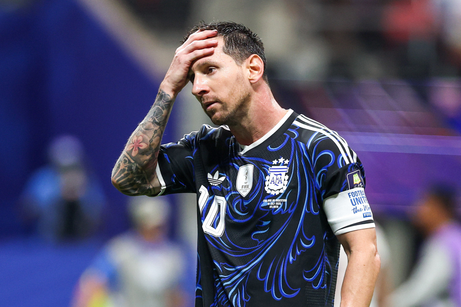 Lionel Messi, jogador da Argentina, durante a semifinal da Copa do Mundo 2026 - William Volcov / Parceiro / Ag&ecirc;ncia O Dia