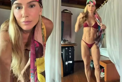 Deborah Secco exibe produção para passeio em Fernando de Noronha