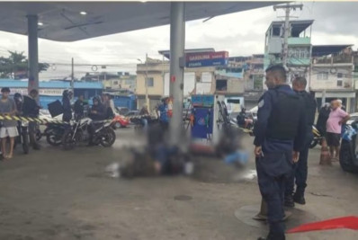 Polícia investiga morte de tio e sobrinho em posto de combustíveis em São João de Meriti