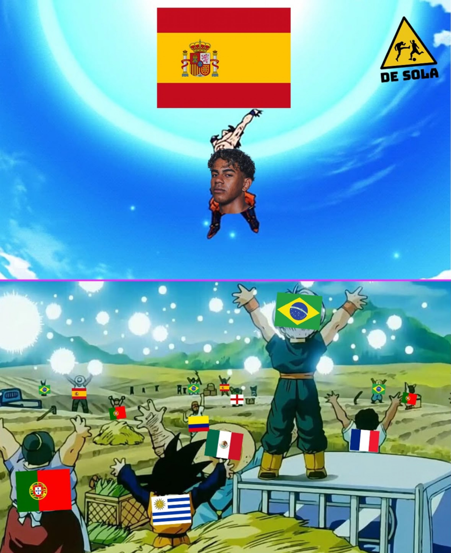A Espanha é a esperança dos brasileiros que secam a Argentina - Reprodução / De Sola