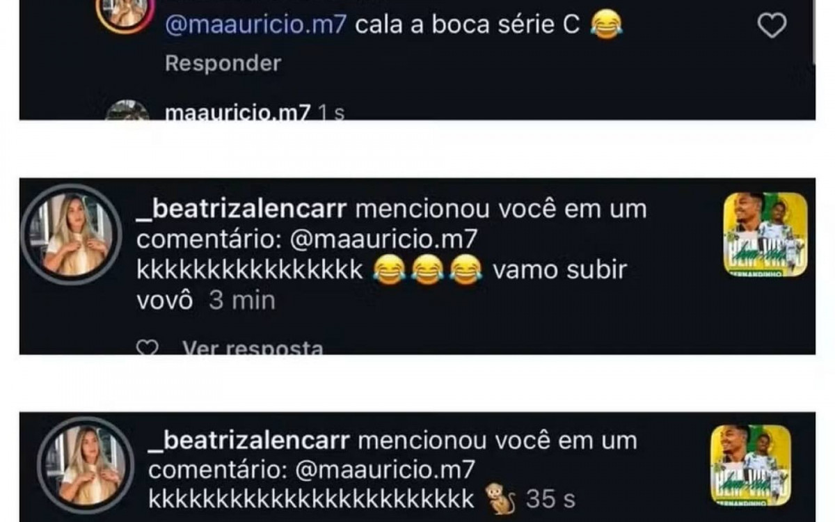Esposa de Fernandinho faz coment&aacute;rio racista contra torcedor do Cear&aacute; nas redes sociais