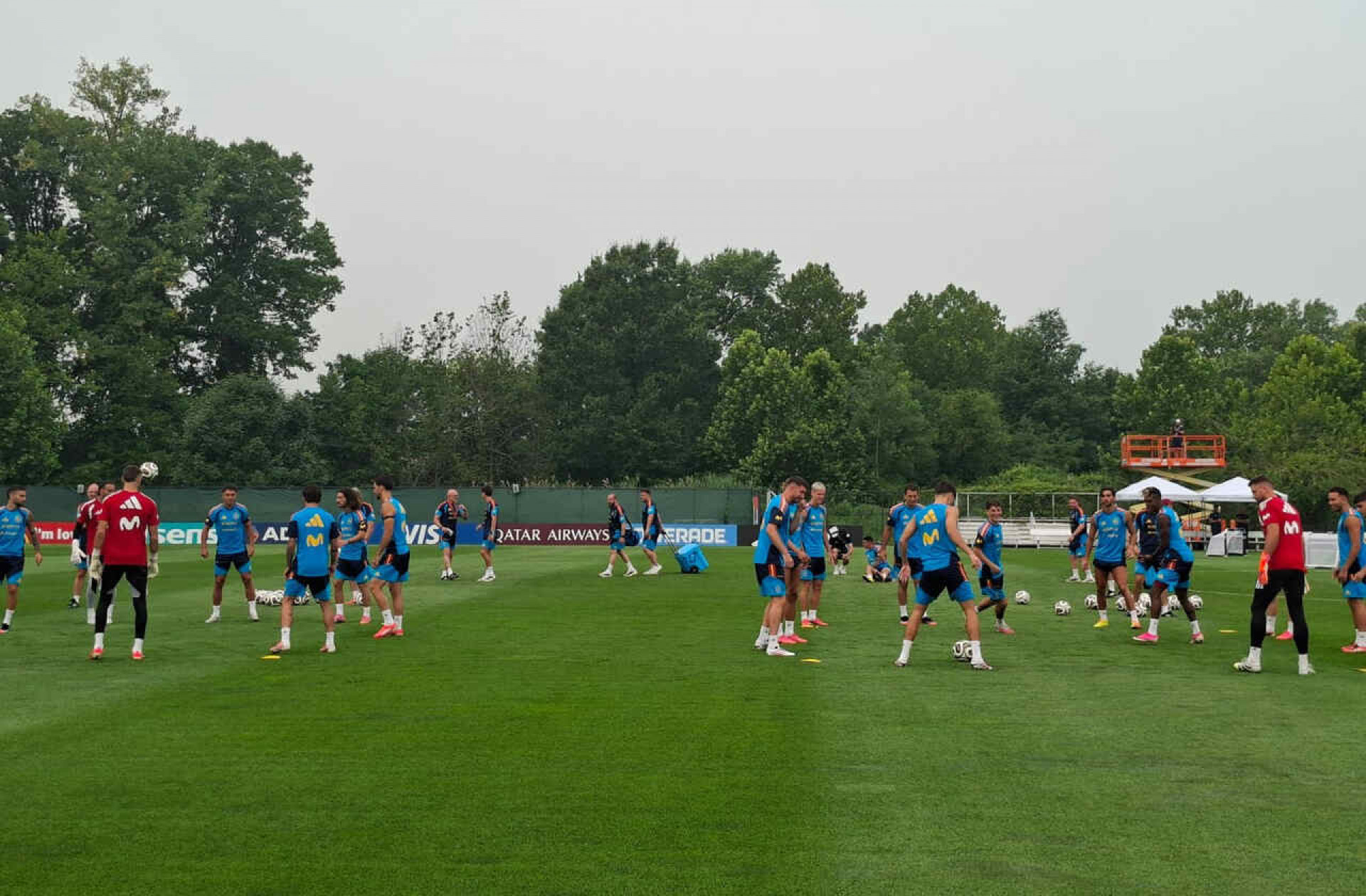 Espanha inicia prepara&ccedil;&atilde;o para a final da Copa com treino leve e clima descontra&iacute;do