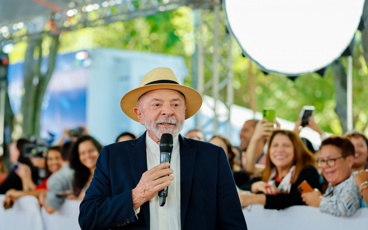 Presidente da República, Luiz Inácio Lula da Silva, durante Intervenções sobre a Carreta de Saúde da Mulher, na Escola Nacional de Saúde Pública