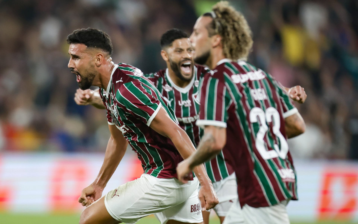 Aos 57 minutos do segundo tempo, Ignácio, que saiu do banco, balançou as redes para o Fluminense e deixou tudo igual no placar