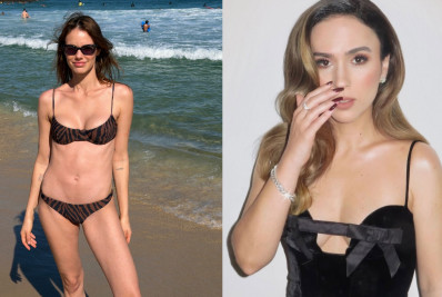 Laura Neiva surge de biquíni e ganha elogio de Tata Werneck