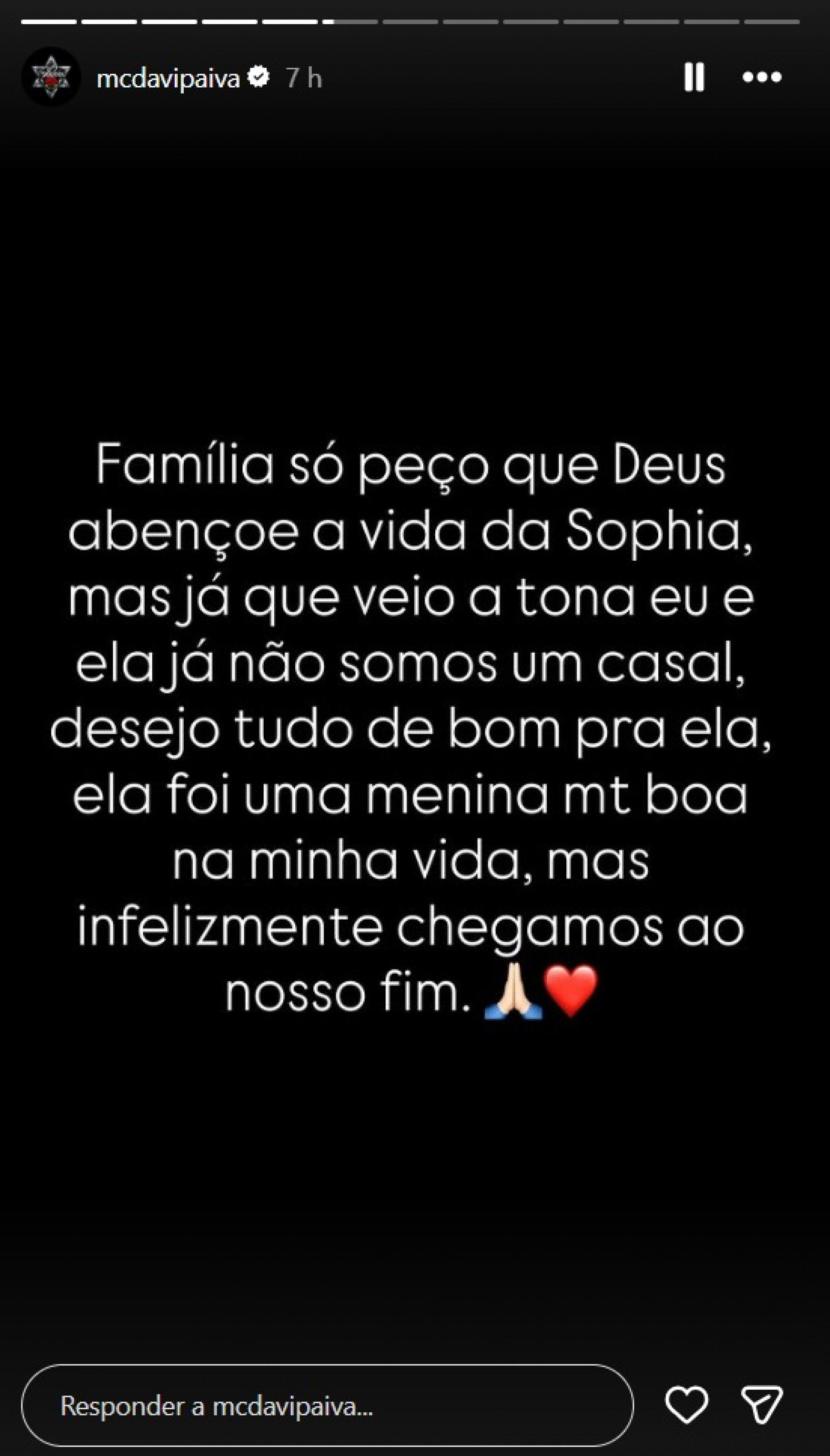 MC Paiva confirmou fim do namoro com Soso Careca - Reprodução / Instagram
