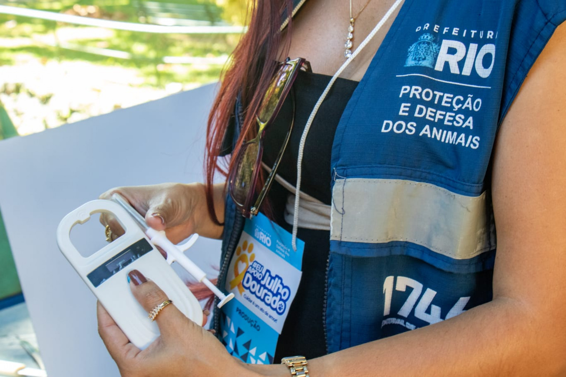 Cães e gatos podem ser vacinados e microchipados gratuitamente durante a campanha no Planetário do Rio - Érica Martin / Agência O DIA