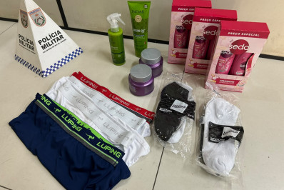 Polícia recupera produtos furtados de loja no Centro de Petrópolis
