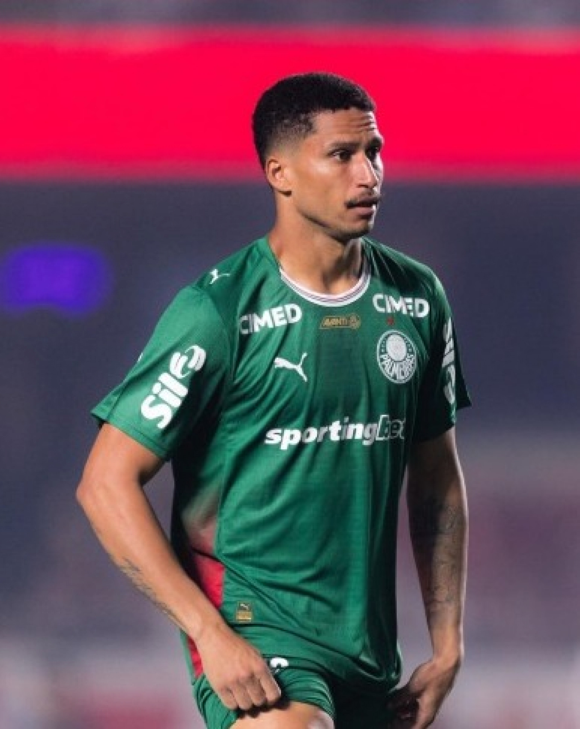 Murilo em jogo pelo Palmeiras