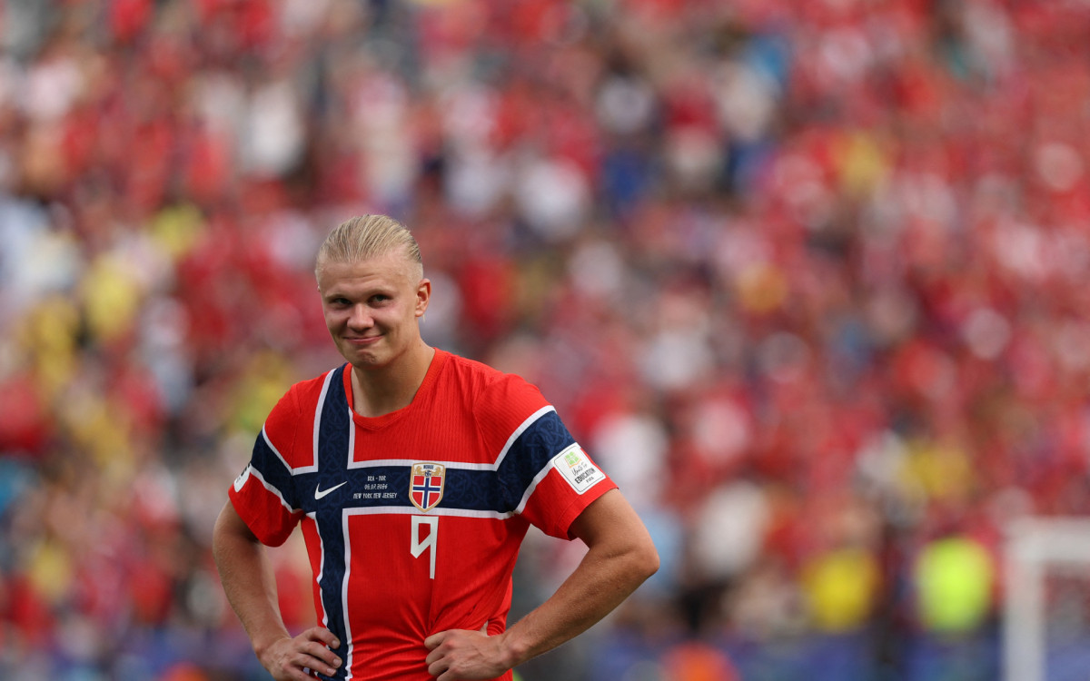 Haaland, da Noruega, marcou dois gols na eliminação do Brasil e foi um dos destaques do Mundial