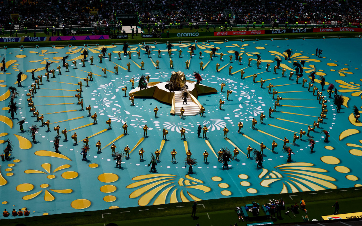 A abertura da Copa do Mundo aconteceu em 11 de junho, no estádio Azteca, no México - AFP