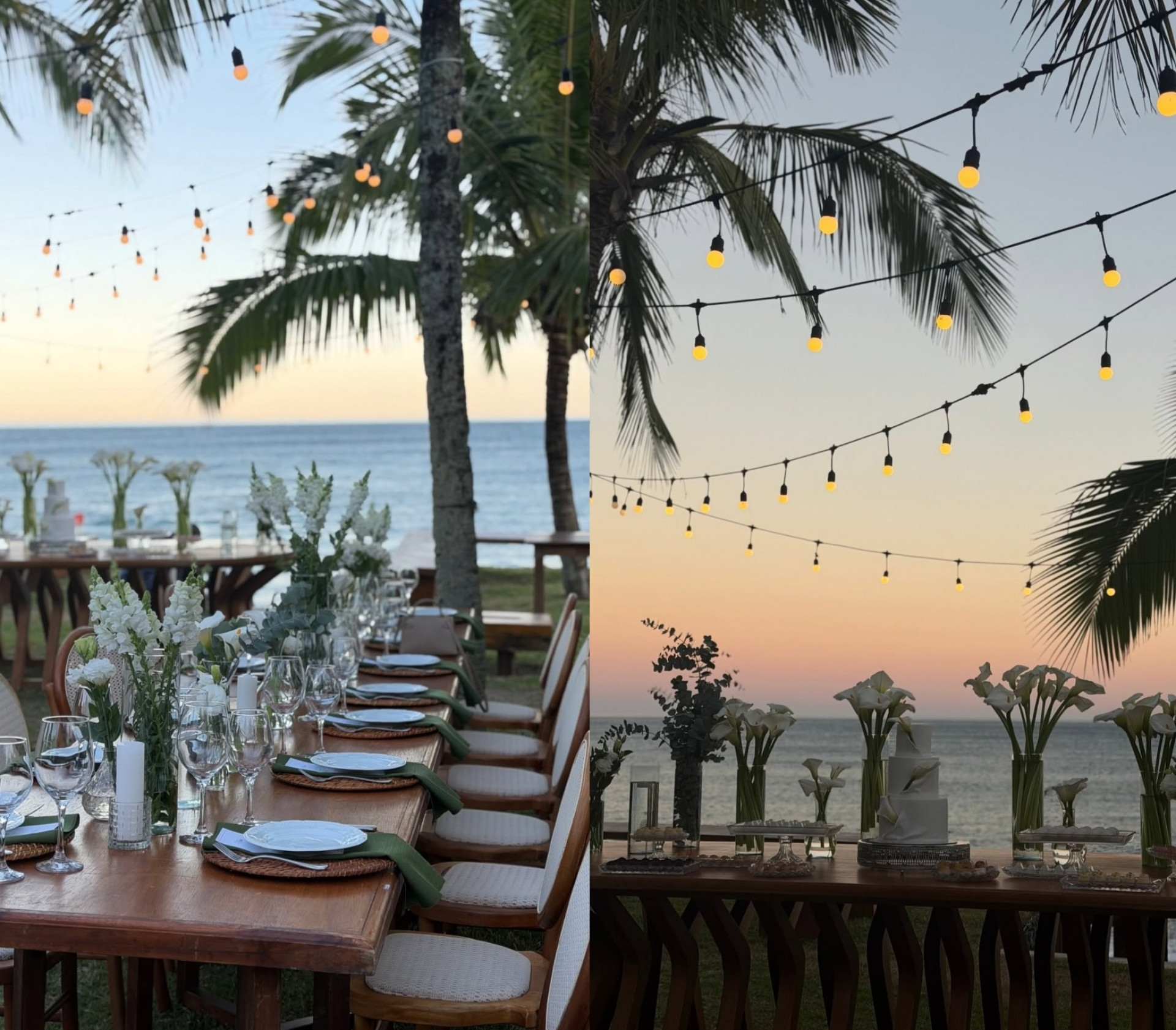 Detalhes do almoço intimista após o casamento de Arthur e Jheny - Reprodução/Instagram