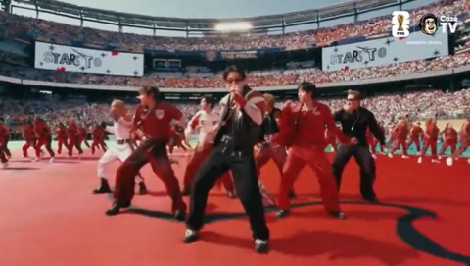 BTS foi uma das atrações do intervalo da Copa do Mundo  - Reprodução de Vídeo 