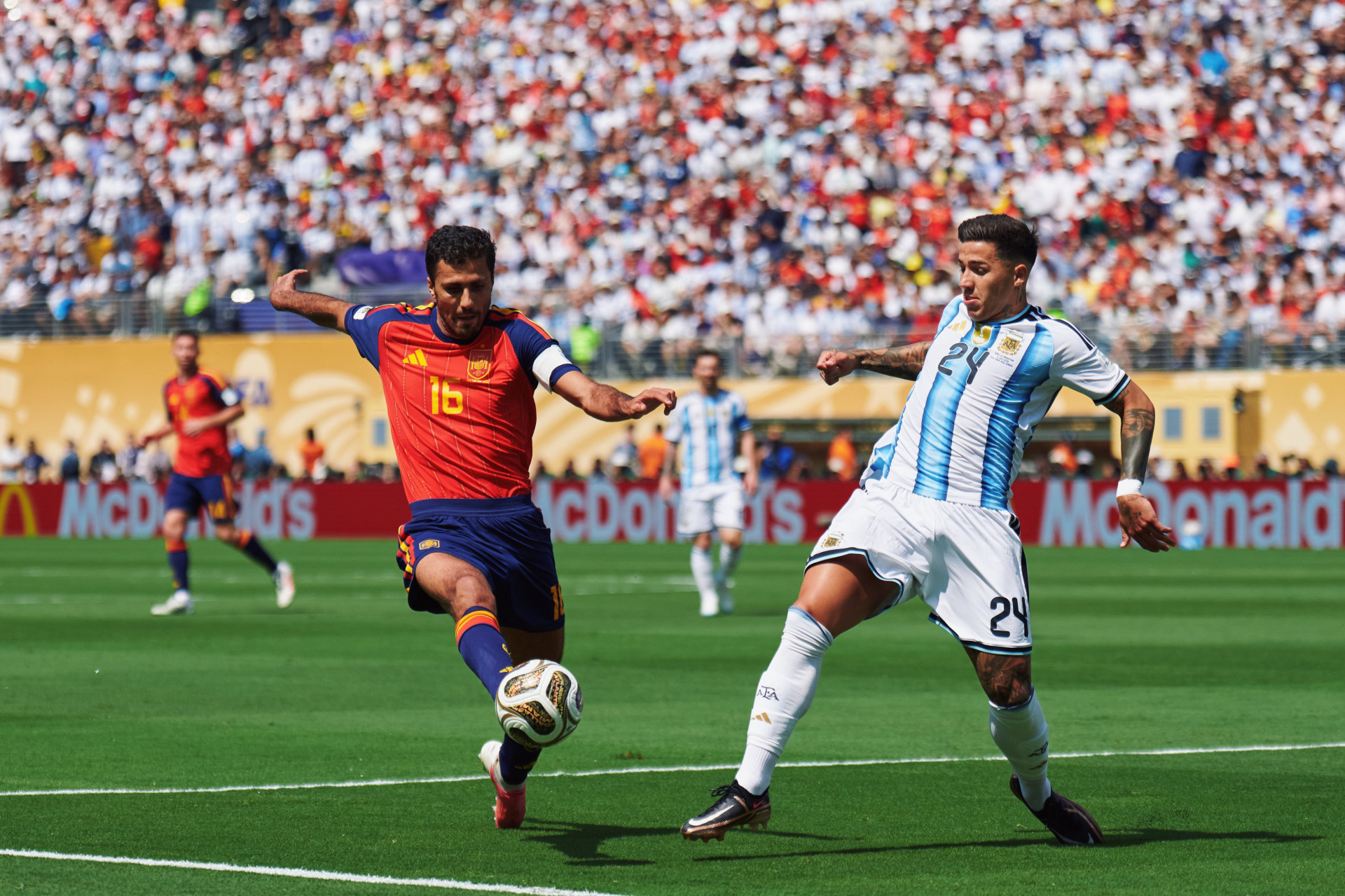 Espanha e Argentina se enfrentaram em Nova Jersey - Divulgação / Seleção Espanhola