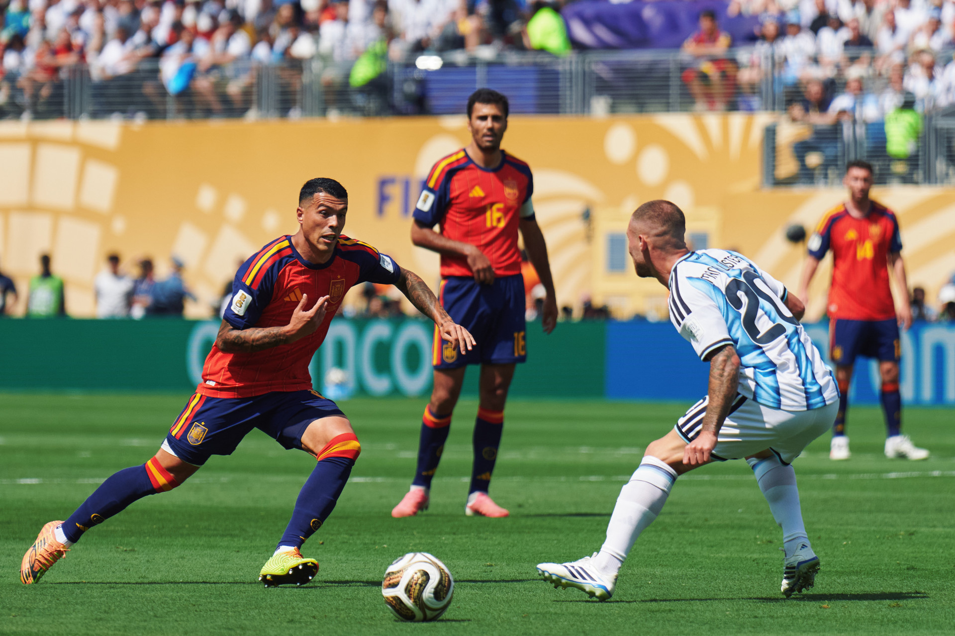 Espanha e Argentina se enfrentaram em Nova Jersey - Divulgação / Seleção Espanhola