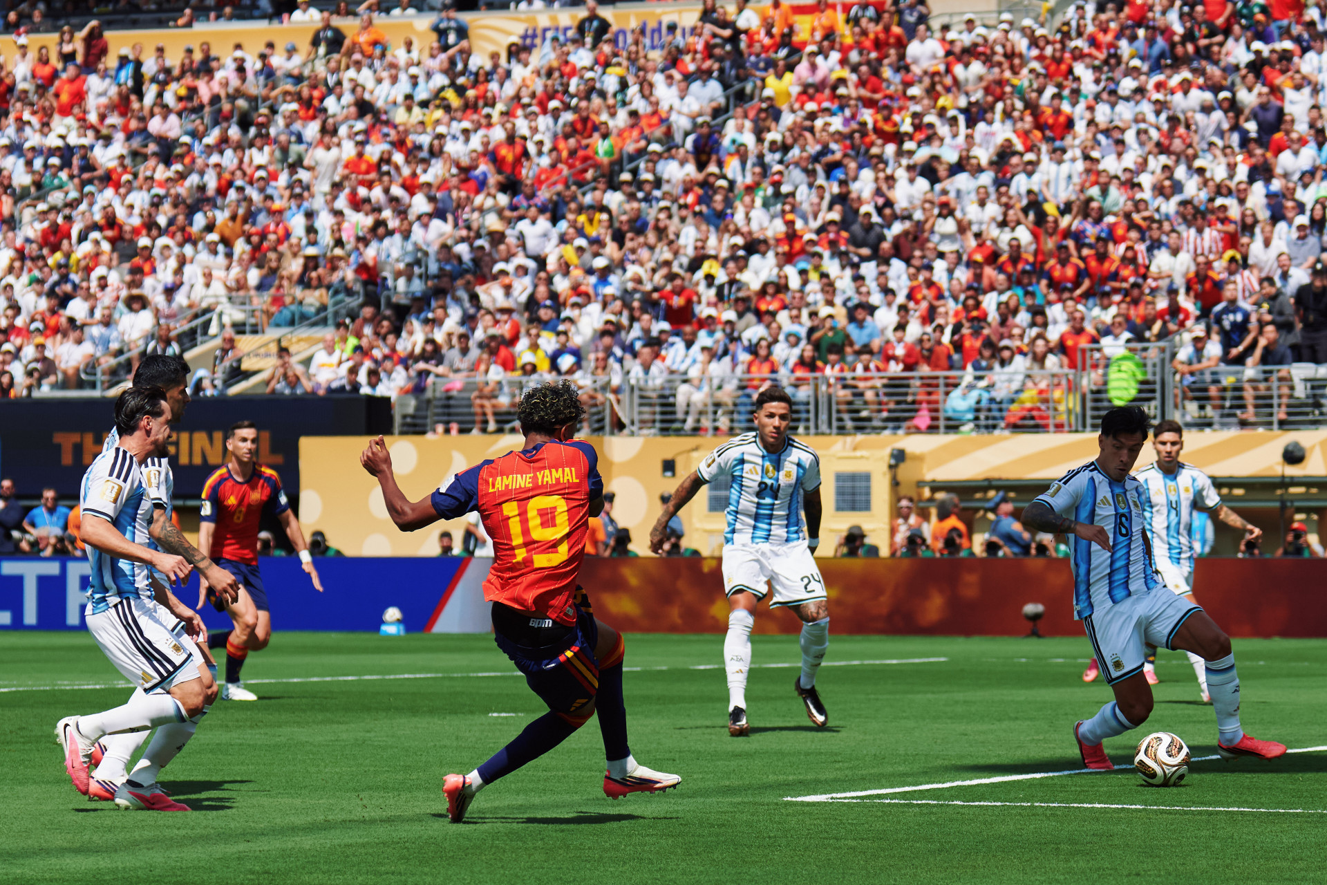 Espanha e Argentina se enfrentaram em Nova Jersey - Divulgação / Seleção Espanhola